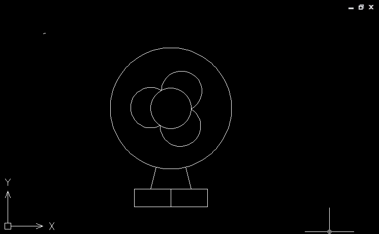 CAD如何绘制电风扇
