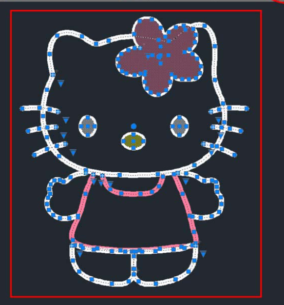 怎么用CAD绘制hello kitty