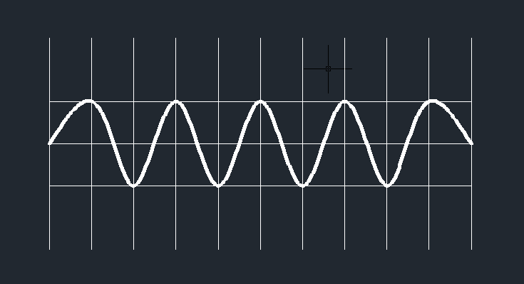 如何使用CAD绘制正弦曲线
