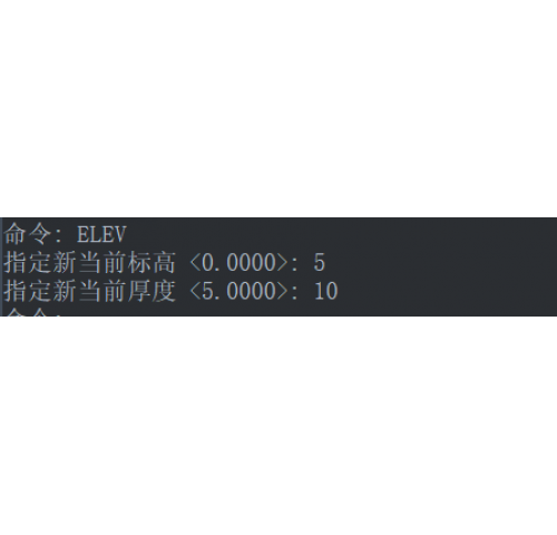CAD中ELEV命令怎么用