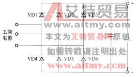 变频器主电路的电容滤波电路