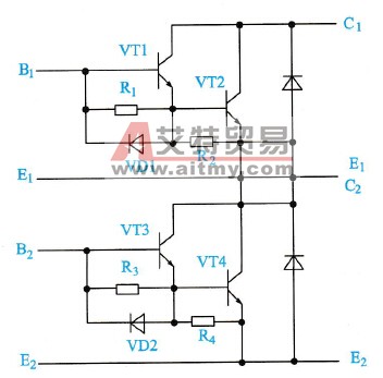 gtr的双复合管模块内部典型电路