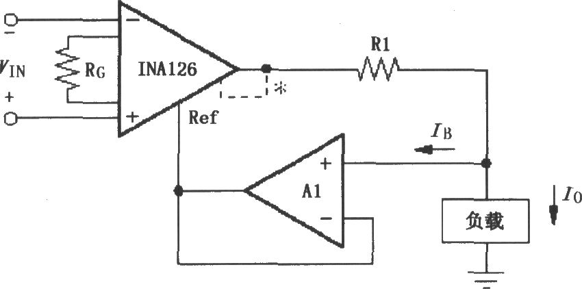 由INA126构成的差分电压-电流变换电路