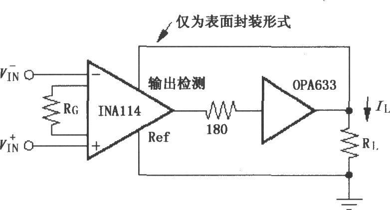 INA114重负载输出缓冲电路
