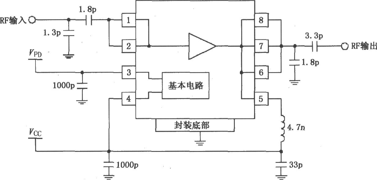 由RF2126构成的2450MHz末级大功率线性放大器电路