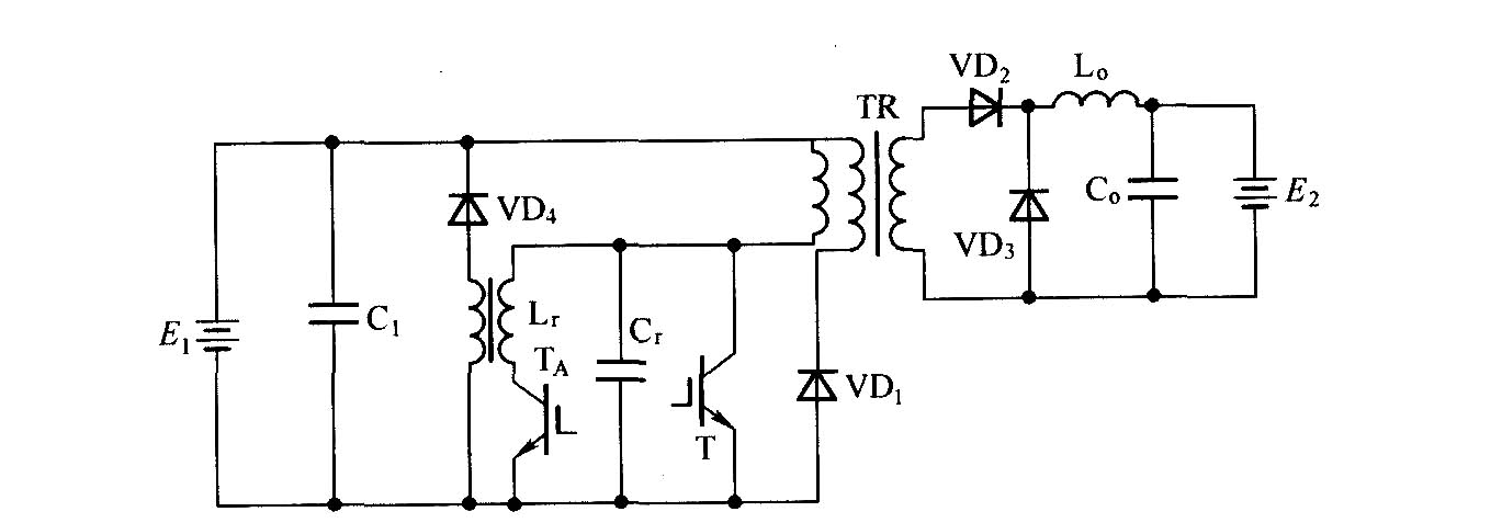 正激式ZVT-PWM变换器主电路原理图
