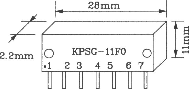由KPSG-110F0/KPSG-11J0构成单路无线电发射电路图