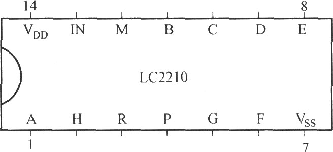 LC2210的引脚功能图