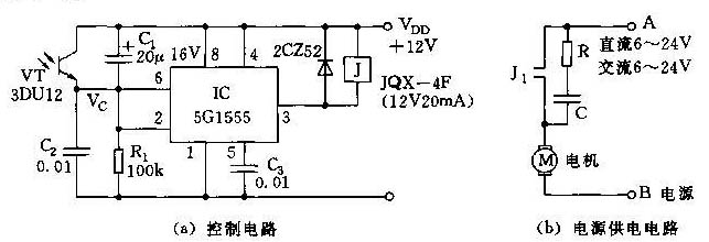 自动跟踪太阳光控制器电路