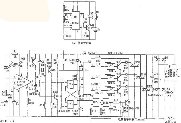 红外自动水龙头控制器电路