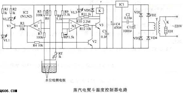 蒸汽电熨斗温度控制器电路