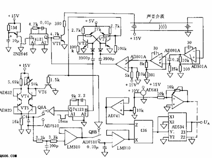 医疗用温度表电路图