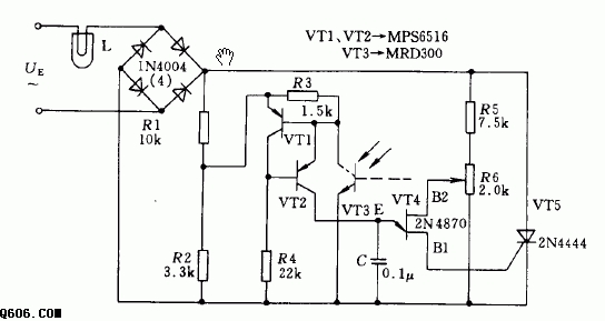 投影灯交流调压电路图