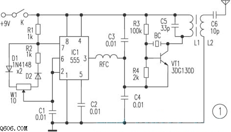 占空比无线遥控器电路图