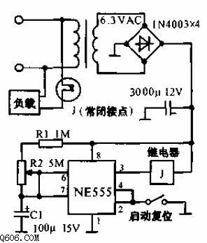 0～1小时定时器电路图