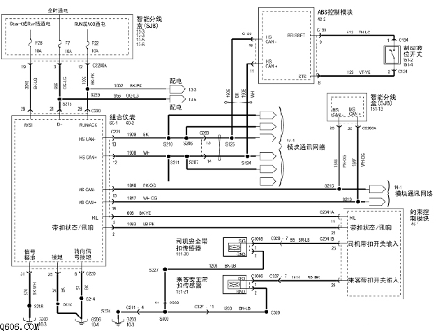 翼虎2005报警电路图