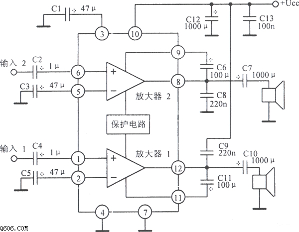 TA7240AP功放电路图