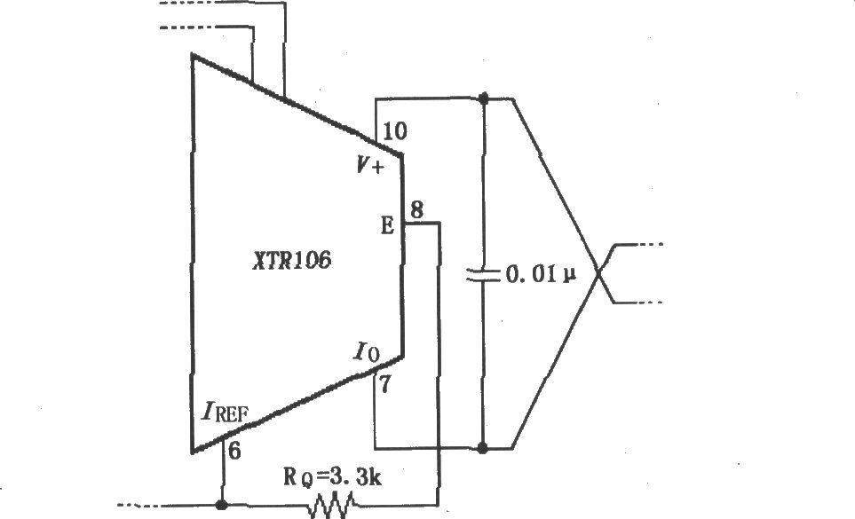 XTR106无外部晶体三极管工作方式的电路