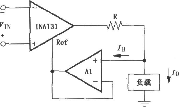 由INA131构成的差分电压-电流变换电路