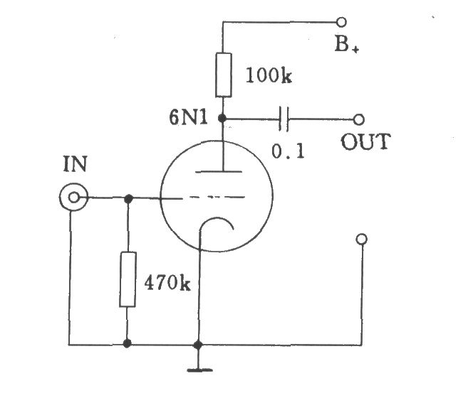 电子管输入电压放大器的输入方式