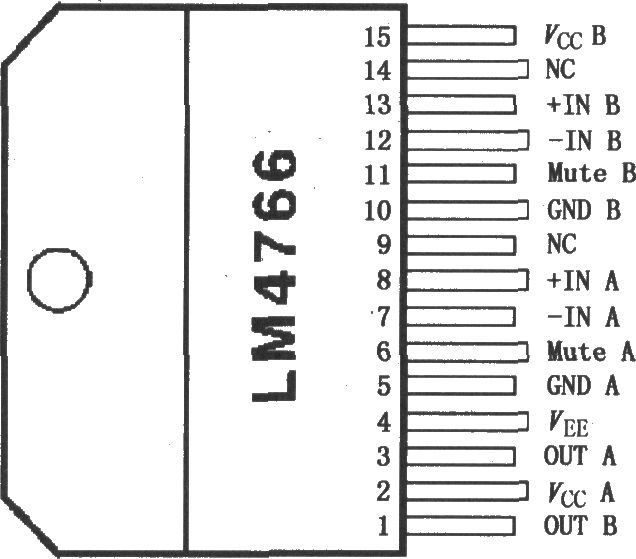 LM4766双立体声音频功率放大器