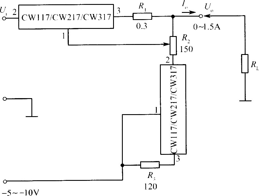 CW117／CW217／CW317构成的输出电流从零调起的恒流源电路