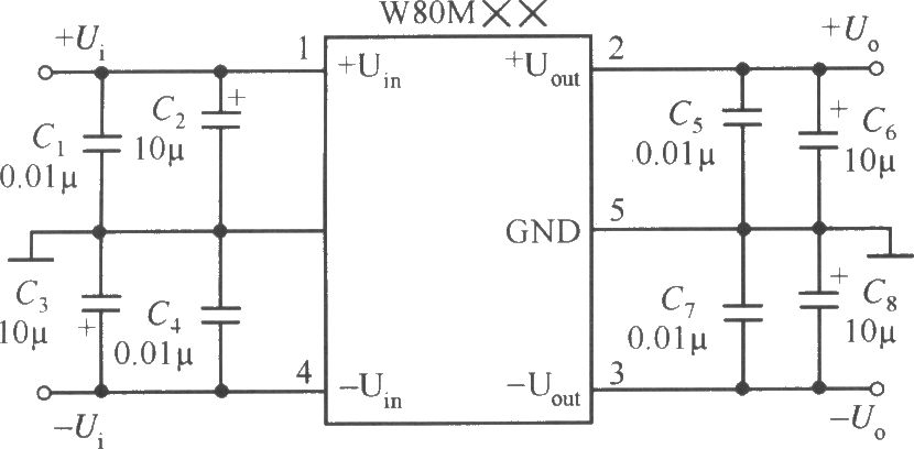 LW80M××的典型应用电路