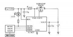 TC3827充电控制器IC与μC结合的应用电路