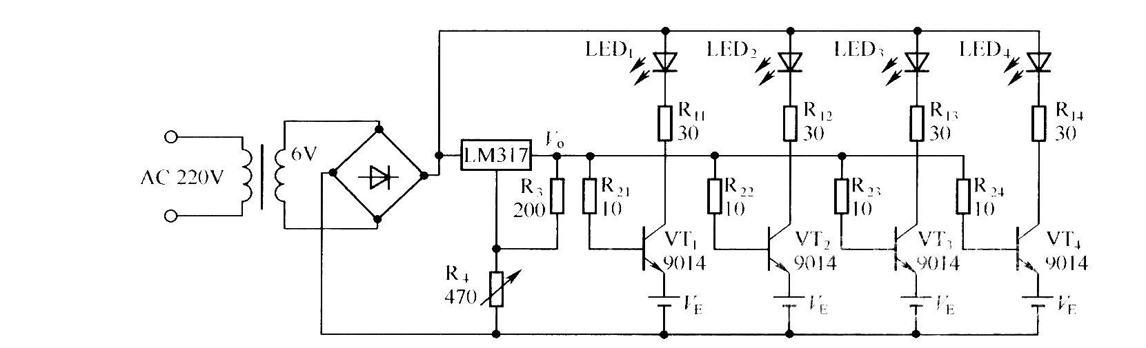 简单镉镍电池自动充电器电路(一)