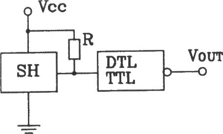 SH型霍尔开关与DTL、TTL连接输出接口电