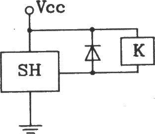 SH型霍尔开关与驱动继电器接口电路