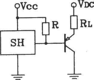 SH型霍尔开关与集电极输出接口电路